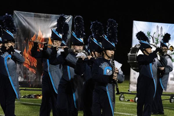 Chesapeake High School Marching Band Performing
